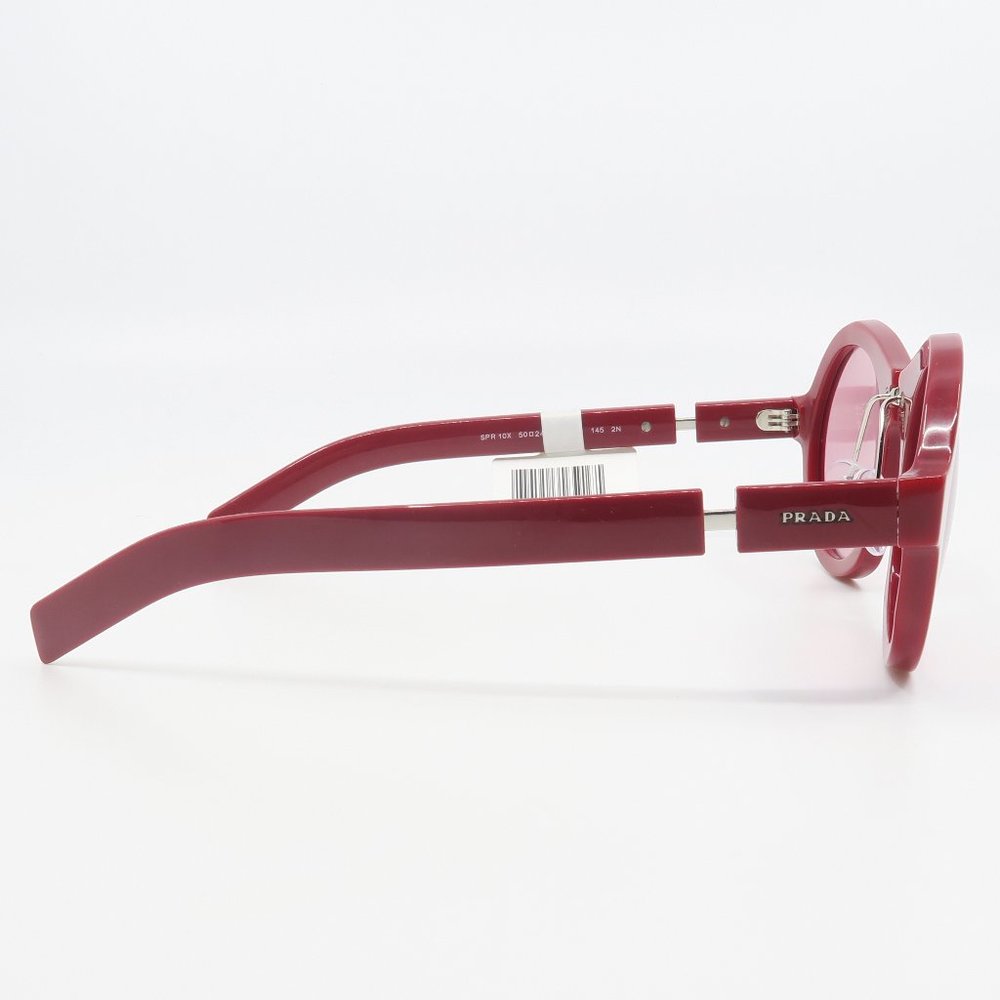 SPR 10X 539-1K0 Prada Red/ Pink Round Sunglasses - Picture 4 of 6